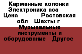 Карманные колонки “Электроника аса-01“ › Цена ­ 1 300 - Ростовская обл., Шахты г. Музыкальные инструменты и оборудование » Другое   